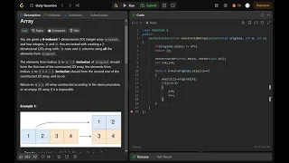 2022 Convert 1D Array Into 2D Array C Simple and easy explanation Daily Leetcode DSA