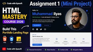 HTML Portfolio Mini Project for Beginners 2026 Assignment 1 Build Your First Website