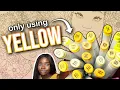 Coloring using only YELLOW markers