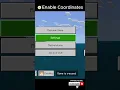 Enable Coordinates in