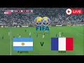 Download Lagu [LIVE] Argentina vs France International Friendly 25 Full Match - eFootball PES 2021 Simulation
