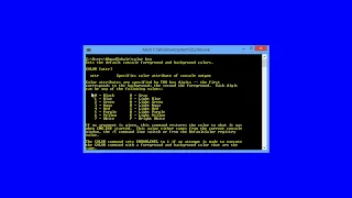 Windows Command Line Tutorial 2 COLOR KEY CHANGE CMD COMMAND LINE