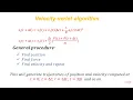 L-4 Velocity Verlet Algorithm - Solving equations of motion Molecular Dynamics