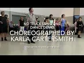 No truck Song line dance demo, choreographed by Karla CarterSmith,music No Truck Song by Tim Hicks