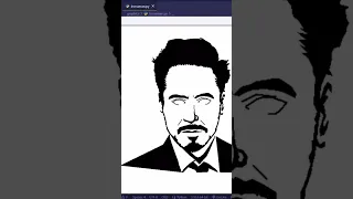 Draw Iron Man using 3 line of Python Code Python Turtle