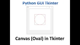 Canvas Draw a Oval in tkinter Python Tkinter GUI Tutorial part33