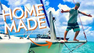 How to BUILD A BOWSPRIT for less than $400! [Ep48 RED SEAS]