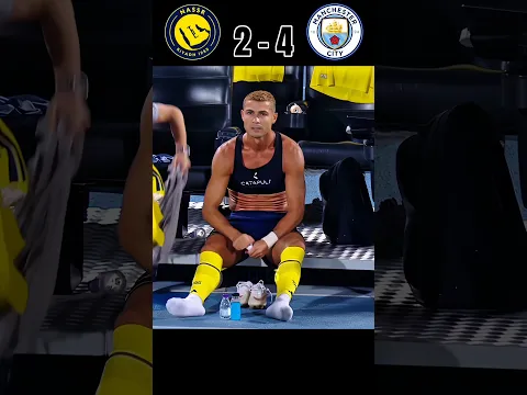 Ronaldo🐐Destroyed Haaland 🤯 Al Nassr vs Manchester City 🥶🔥 #football #shorts #ronaldo
