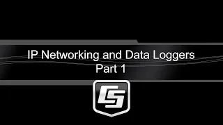 IP Networking and Data Loggers Part 1