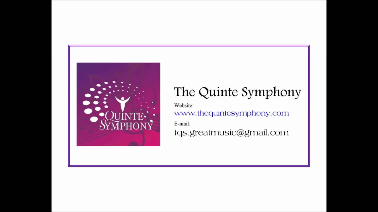 Quinte Symphony - Live! European Holiday "La gazza ladra" (Rossini) Quinte Symphony - Live! European Holiday "La gazza ladra" (Rossini)