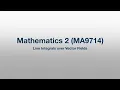 MA9714 69 - Line Integrals over Vector Fields
