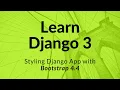 Django 3 Style Django App with Bootstrap 4 4