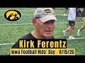 HECKLINSKI DOMINATES Kirk Ferentz reacts to QB landslide at Iowa Football Kids Day practice