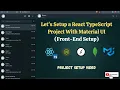 Let s Setup a React TypeScript Project With Material UI Step by Step guide Web WhatsApp Setup
