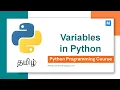 Python Programming in Tamil Variables in Python Manojkumar C