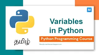 Python Programming in Tamil Variables in Python Manojkumar C