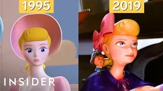 how pixars animation has evolved over 24 years from toy story to toy story 4 movies insider