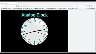 Clock Animation with Text Label and Annotation Using Visual Python