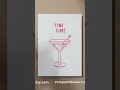 Download Lagu Tini Time Print #BarArt #Minimalist #CocktailPoster #RedBarCart #WallArt #BarPrintable #WallDecor