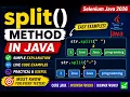370 split pre-defined method of String class in Java Selenium Java 2026