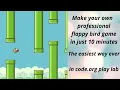 How to make a flappy bird game in code org Step-by-step tutorial Programming By Vyom