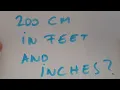 200 cm in feet and inches