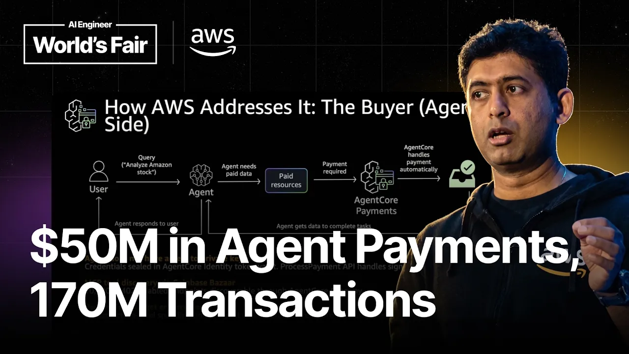 When AI Agents Pay and Sellers Monetize: Building x402 Apps on AWS — Anil Nadiminti, AWS: video thumbnail