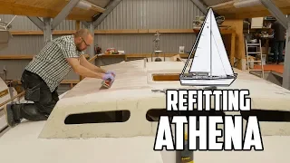 Sail Life – Fairing the cabin top (first layer) & Flexisander tools – DIY sailboat refit