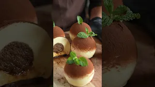 Spherical Tiramisu Mousse Cake 球体のまん丸ティラミスムースケーキ Asmr Shorts Tiramisu Cooking Recipe 