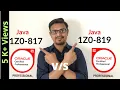 DIFFERECE in 1Z0 - 817 1Z0
