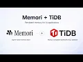Memori TiDB Persistent memory for AI applications