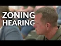 Hermitage landscaping business owner center of neighborhood zoning hearing