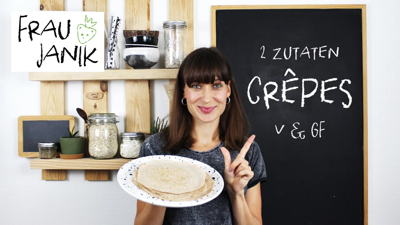 
          
          
          
            
            Vegane Crêpes aus 2 Zutaten | glutenfrei | ohne Zucker!
          
        . 