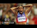 Gabby Thomas gets her long-awaited gold medal in women s 200m Paris Olympics NBC Sports