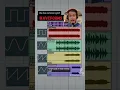 the four common synth waveforms