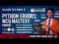 MCQ Mastery Python Errors Class 12 Semester 3 COMA COMS Rahul Sir