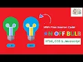 Light or Bulb on off animation using HTML CSS Javascript Web Development sudiptasirtutorial