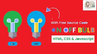 Light or Bulb on off animation using HTML CSS Javascript Web Development sudiptasirtutorial