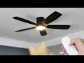 SY38-52 Lighted Ceiling Fan 52 Low Profile Ceiling Fan with Light Installation