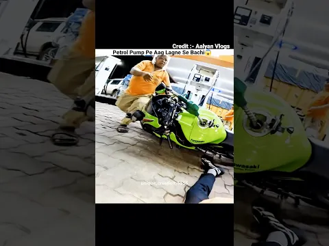 Petrol Pump May Bike Gir Gayi #trending #viral #motovlog #bikelover #vlog #shorts #rider #sad #zx10r