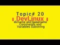 Bash Shell Scripting - Topic 20