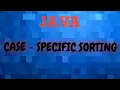 CASE-SPECIFIC Sorting of a string program in java java programming Indo computers HINDI