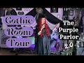 EP 16 Gothic Decor Room Tour The Purple Parlor Update