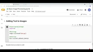 Basic Image Processing Using Python Tutorial 7 Adding Text to Image