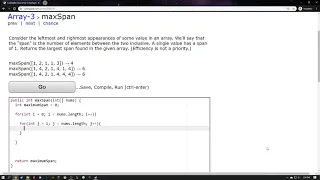 Coding Bat Java - Arrays 3