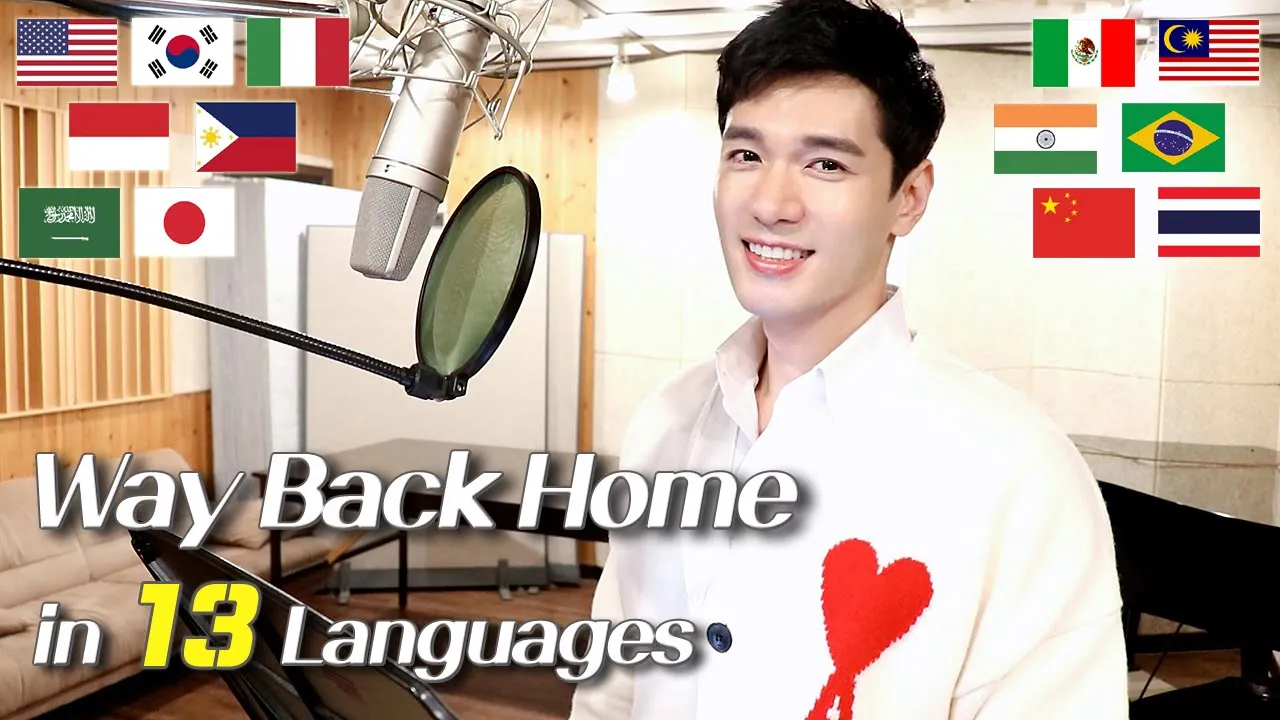 Way Back Home (SHAUN 숀) 1 Guy Singing in 13 Different Languages - Cover by Travys Kim