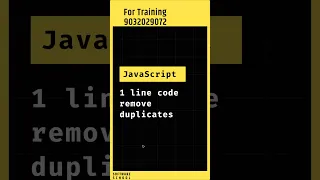 JavaScript Tip Remove Duplicates from Array Using Set Telugu Coding Tricks