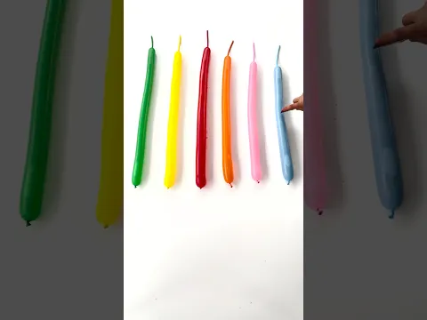 🔵🔴🟢🟡🟣 Five Water Color Balloon Orbeez Popping #asmr #satisfying