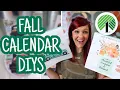 WOW 1 DOLLAR TREE HACKS DIY FALL CALENDAR DECOR FARMHOUSE FALL DECOR NO SKILL REQUIRED