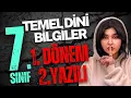 7. Sınıf Temel Dini Bilgiler Dersi 1. Dönem 2. Yazılı Soruları ve Cevapları 2025-2026 YENİ GÜNCEL